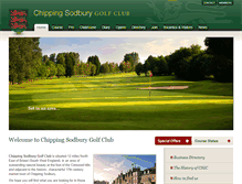 Tablet Screenshot of chippingsodburygolfclub.co.uk